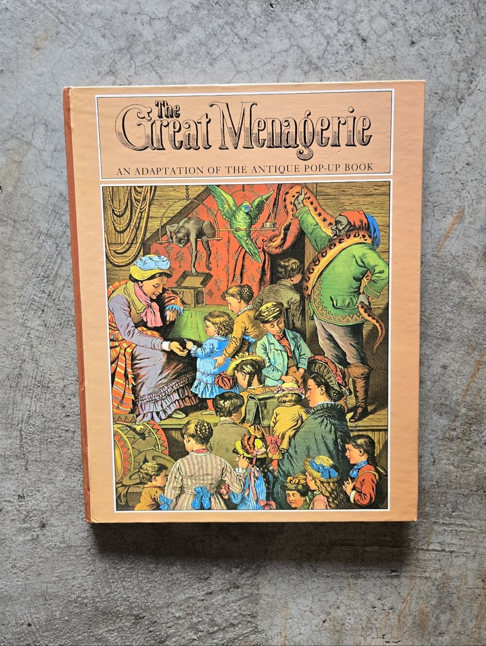 2 For $15 Vintage The Great Menagerie Pop-Up Book - 1979 Repro Of Antique Book